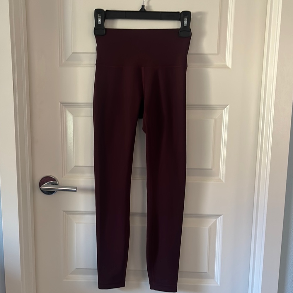 Lululemon Burgundy High-Waisted Leggings